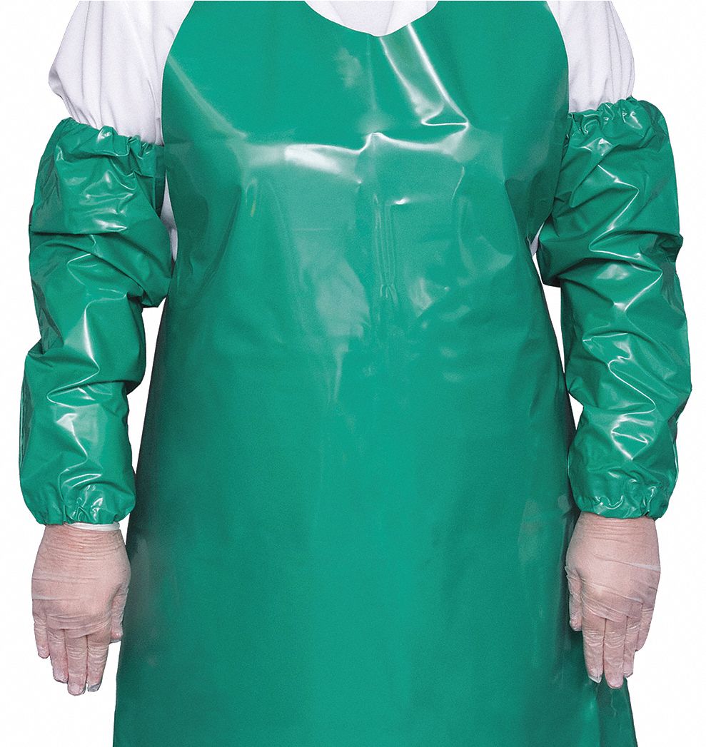 Protective Sleeve: 18 in Overall Lg, Green, 6 mil Thick, Ether-Based Polyurethane, TOP DOG