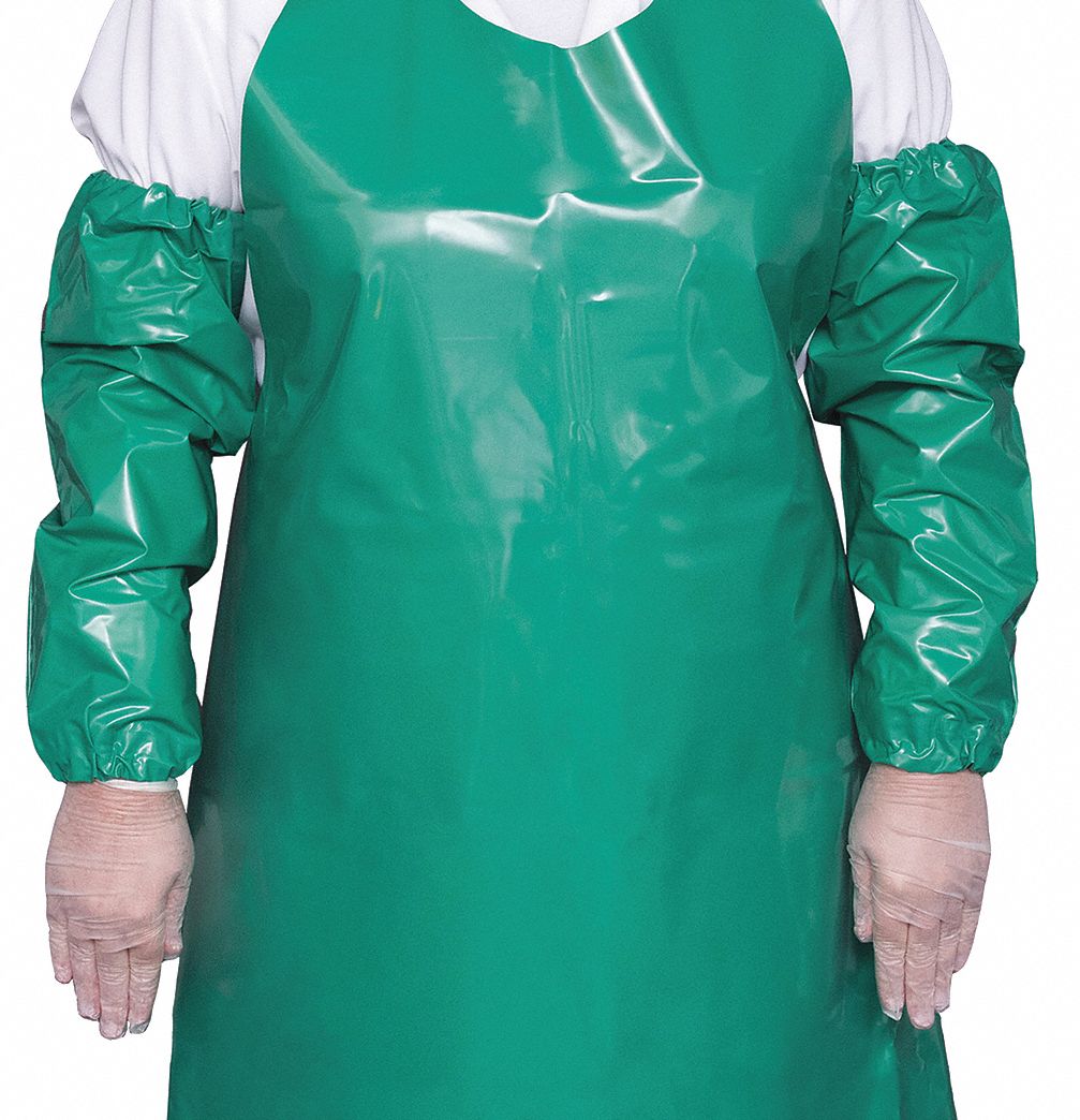 Protective Sleeve: 21 in Overall Lg, Green, 6 mil Thick, Ether-Based Polyurethane, TOP DOG