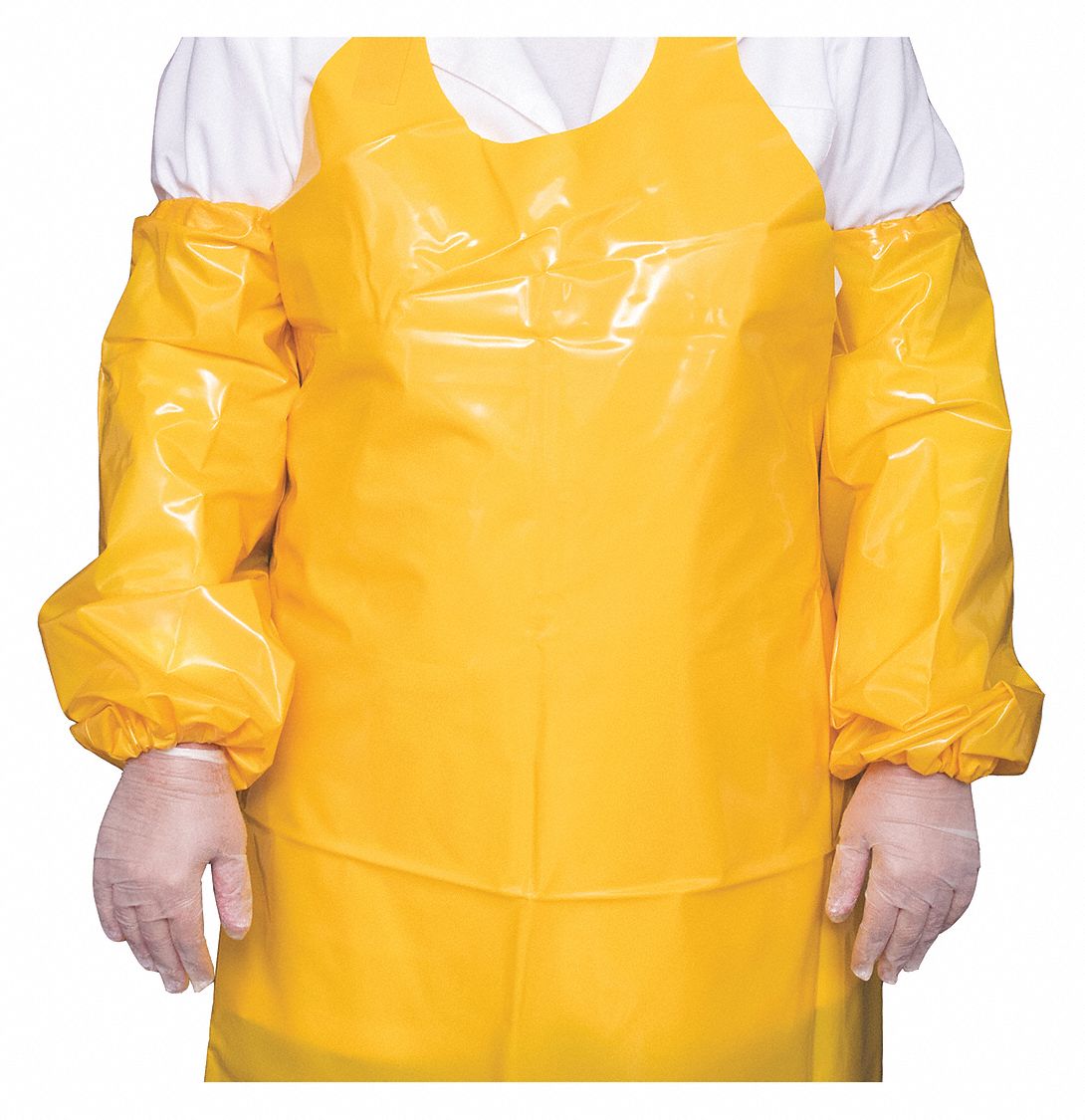 Protective Sleeve: 21 in Overall Lg, Yellow, 6 mil Thick, Ether-Based Polyurethane, TOP DOG
