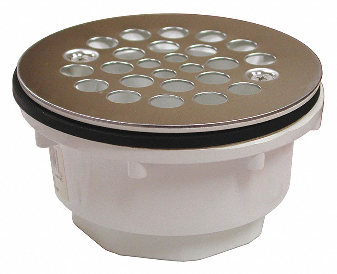 Shower Stall Drain Base SS Str PVC 2