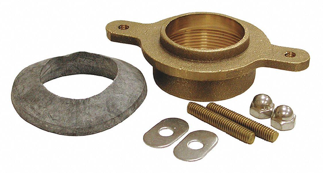 Brass Urinal Flange Kit,IPS,2",41/4" Grainger