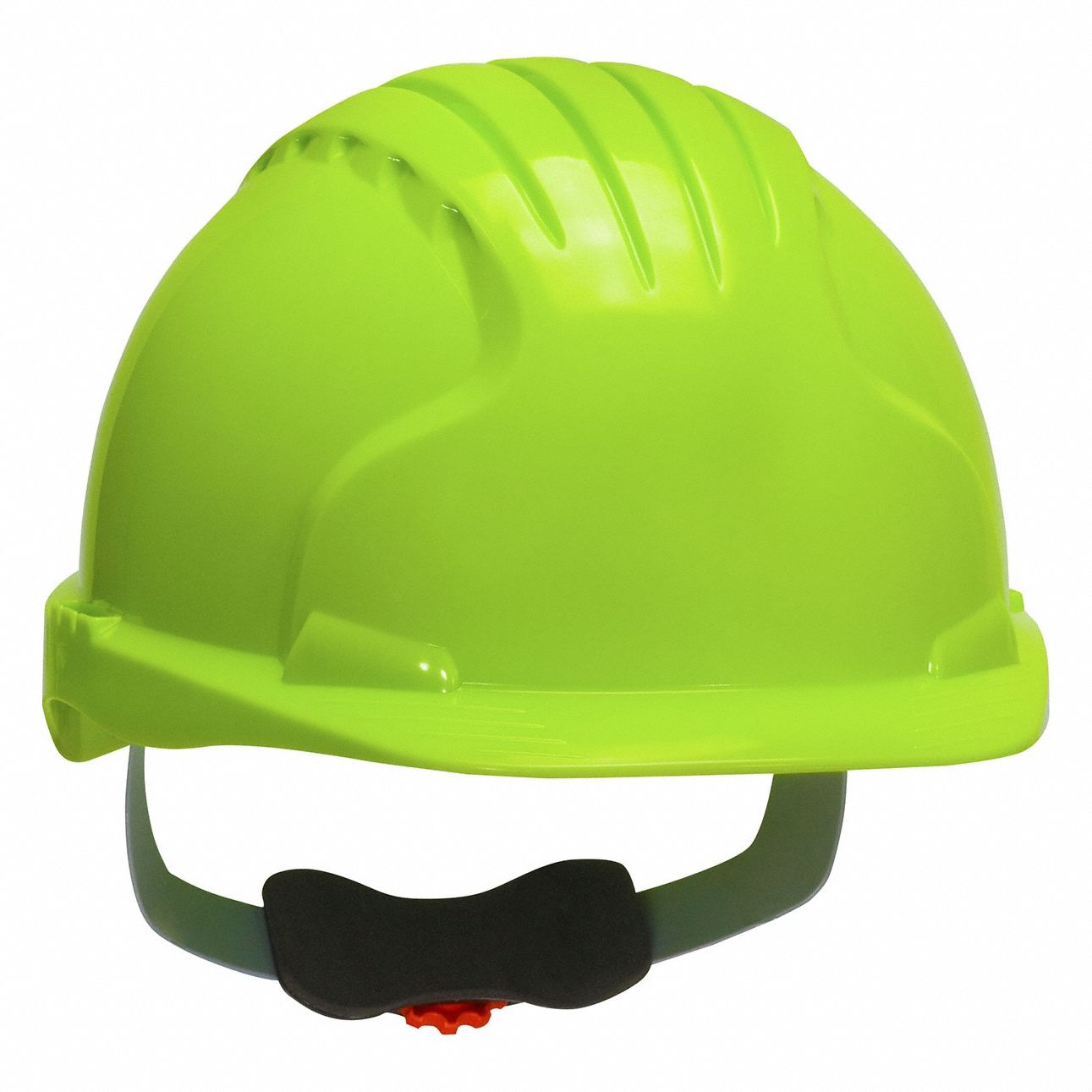 Hard Hat: Yellow, No Graphics, Ratchet (6-Point), Ratchet, Polyethylene, PIP, Solid, JSP, Yellow