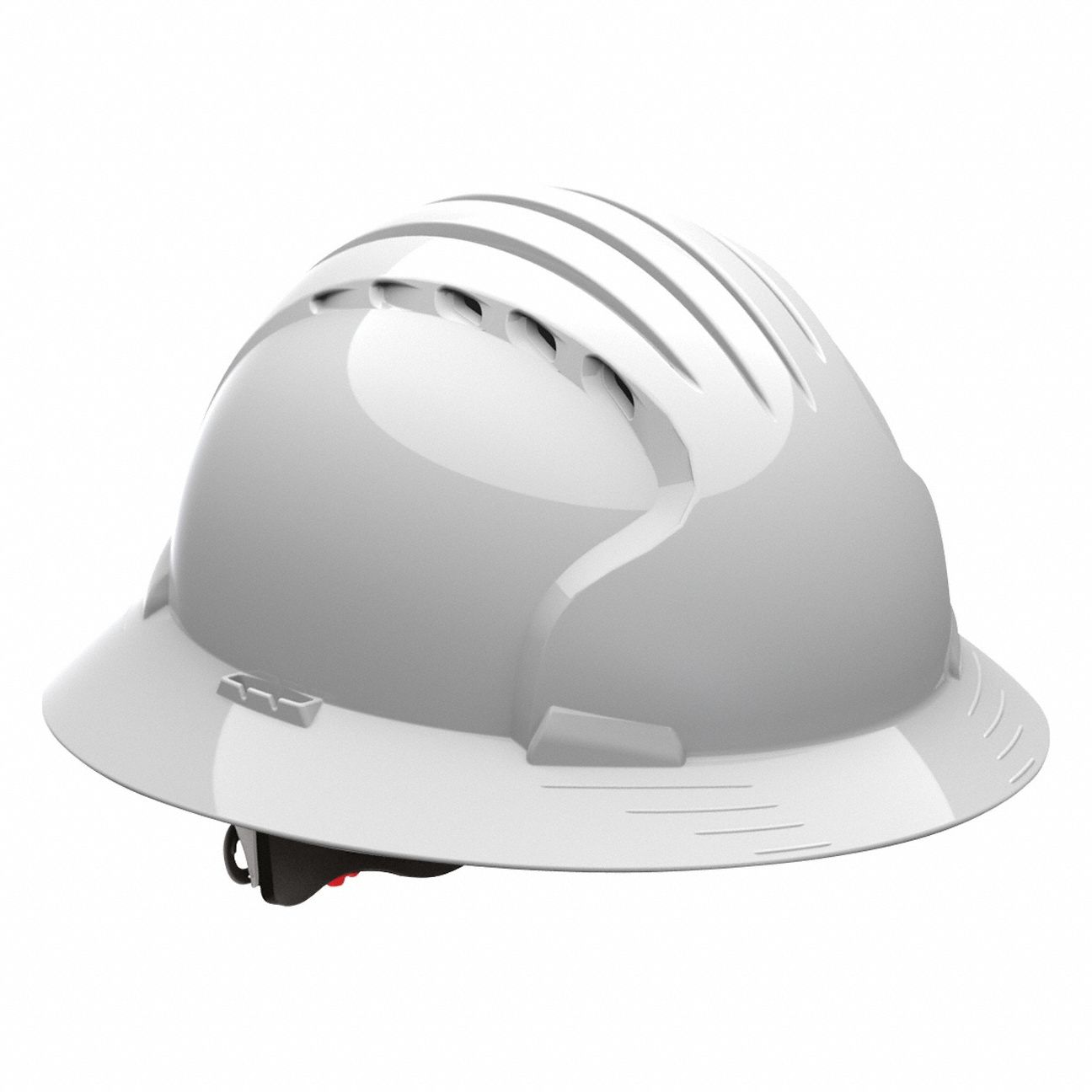 Hard Hat: White, No Graphics, Ratchet (6-Point), Ratchet, Polyethylene, PIP, Solid, JSP, Ratchet