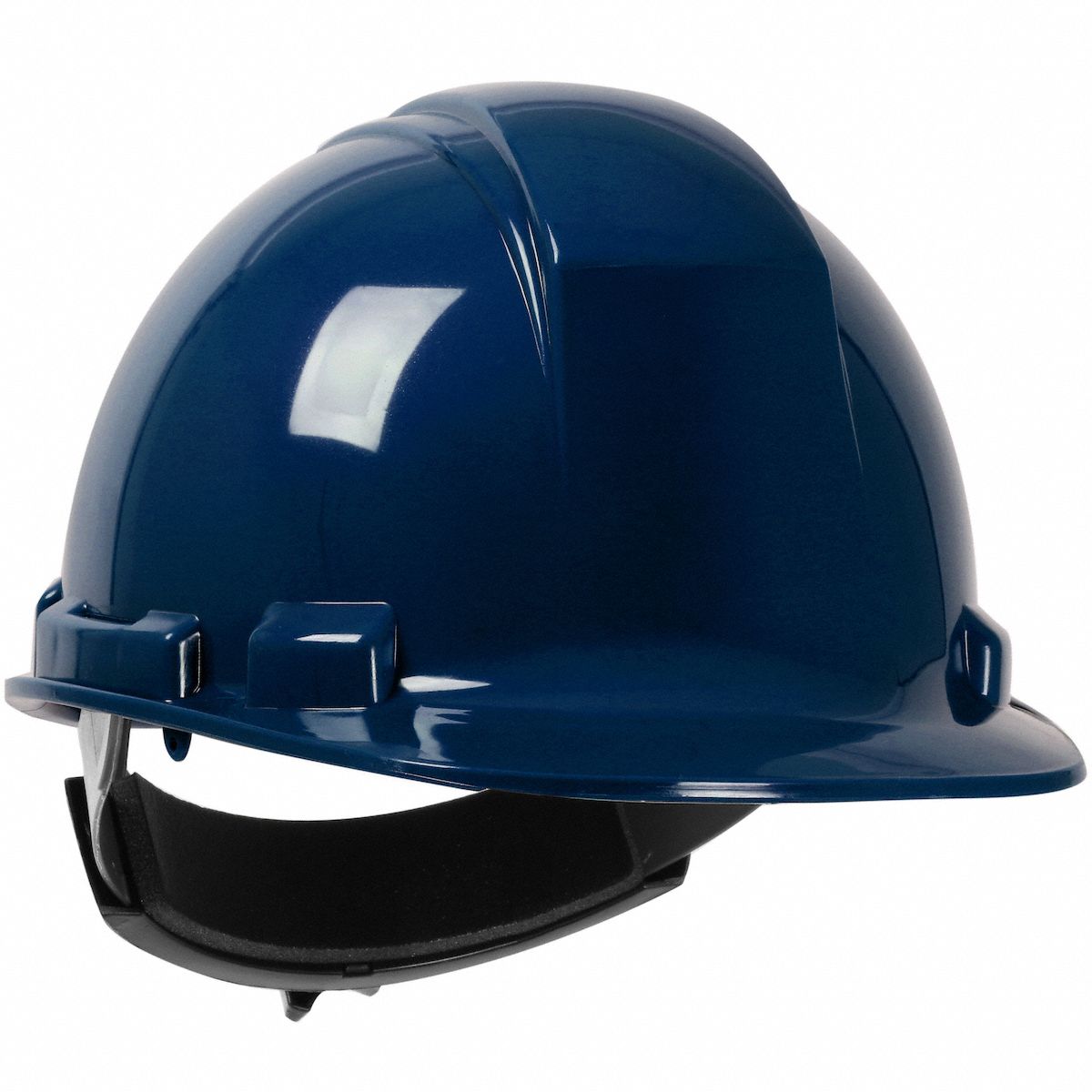 Hard Hat: Northern Blue, No Graphics, Ratchet (4-Point), Ratchet, Polyethylene, PIP, Solid