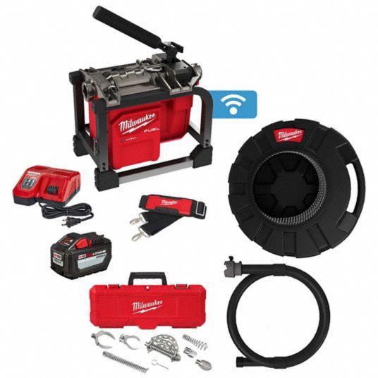 MILWAUKEE, Cordless, M18, Sectional Drain Cleaning Machine Kit 60RK73