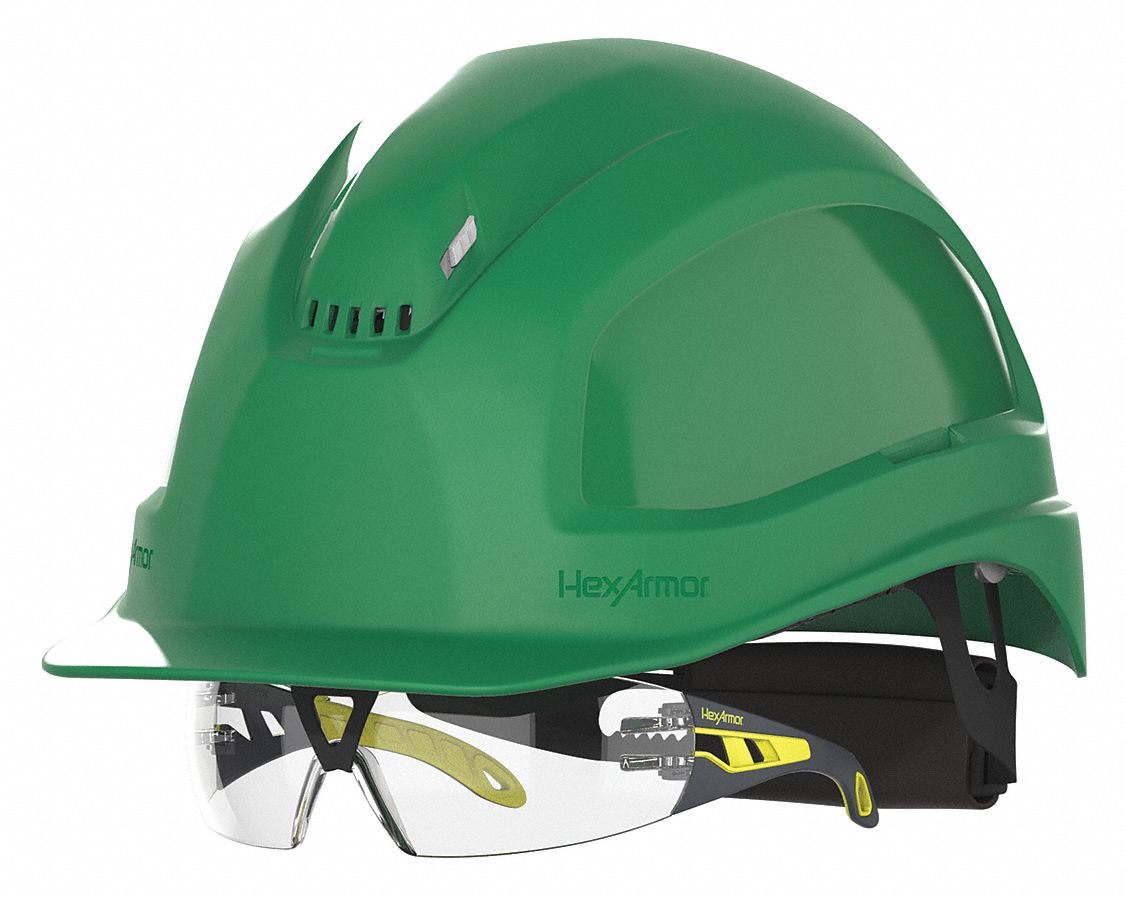 HEXARMOR Hard Hat Front Brim Head Protection, ANSI Classification Type
