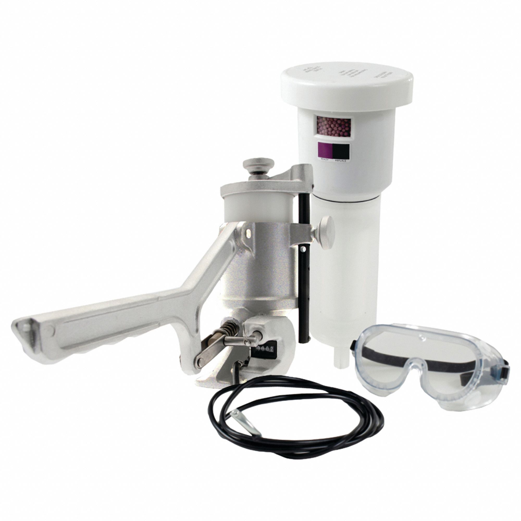 Aerosol Can Recycling System: 1 Can Capacity, Can Counter Not Included, Carbon, VOCs