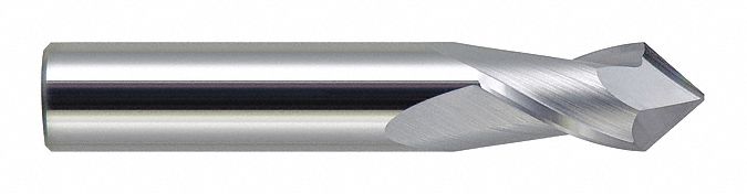Drill Mill, Carbide, 90 deg., 1/8" x 1/2