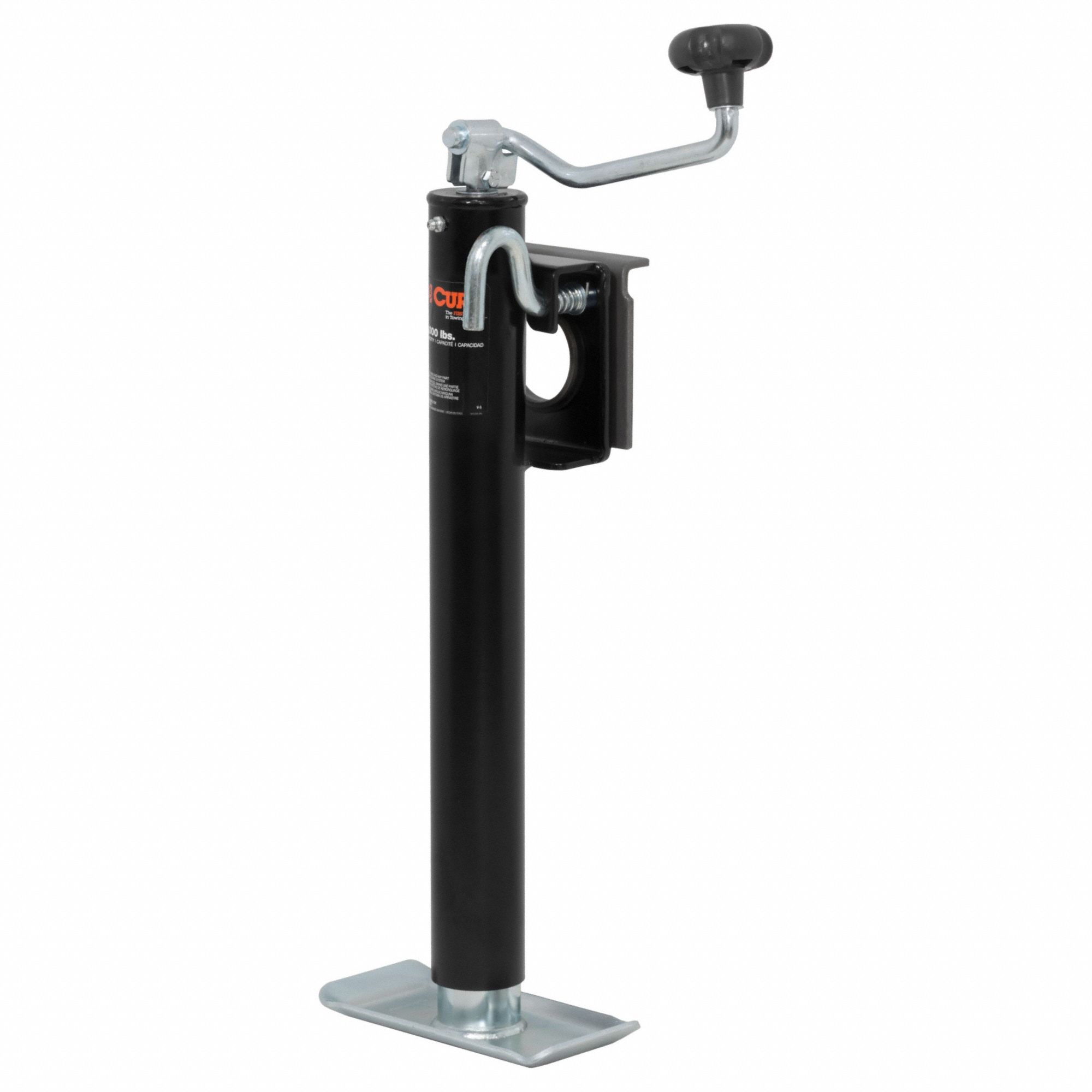 Trailer Jack: Bracket-Mount Swivel Jack, 2, 000 lb Static Load Capacity, Topwind, Weld-On