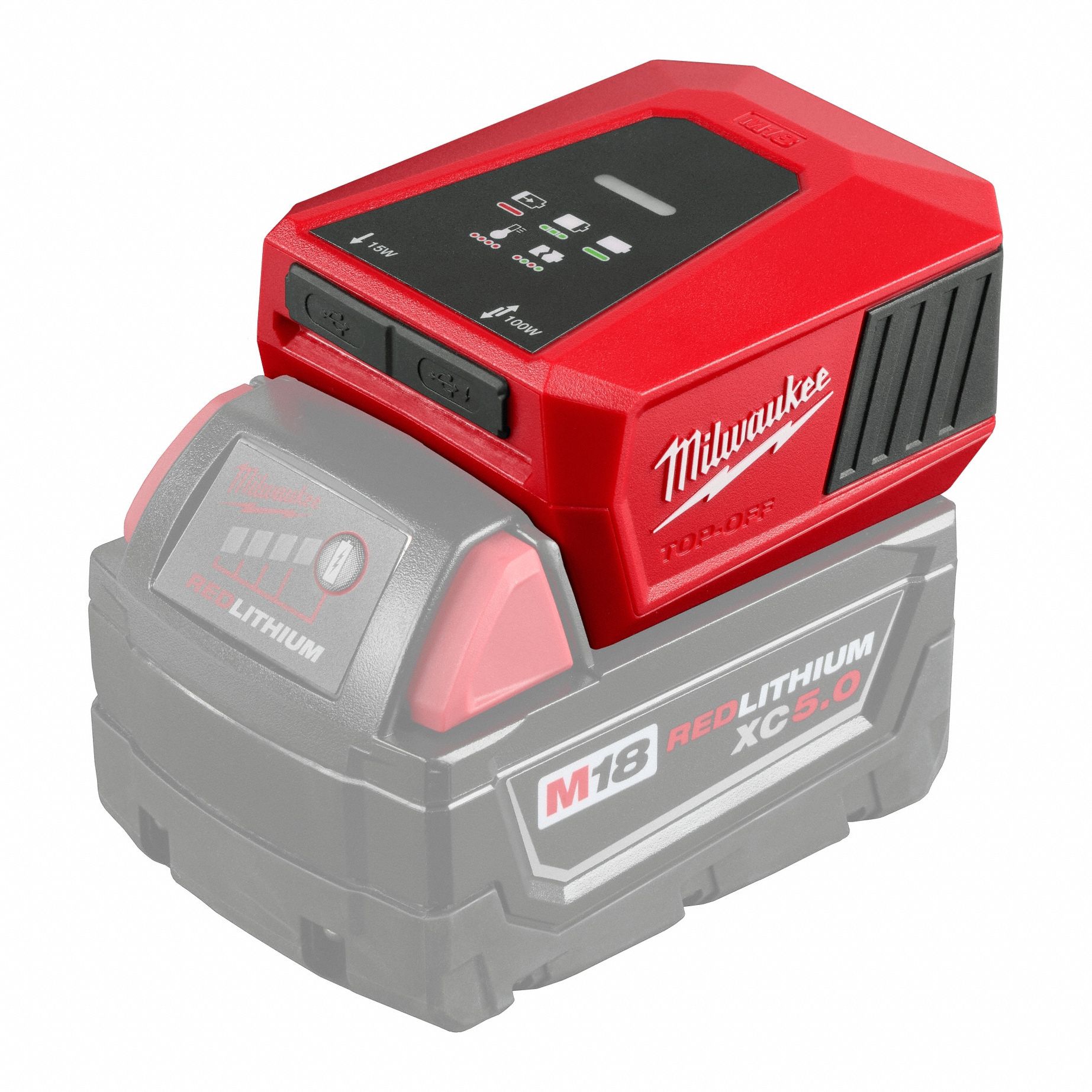 Charger and Power Supply: 18V DC, 2 Ports, M18™ Batteries