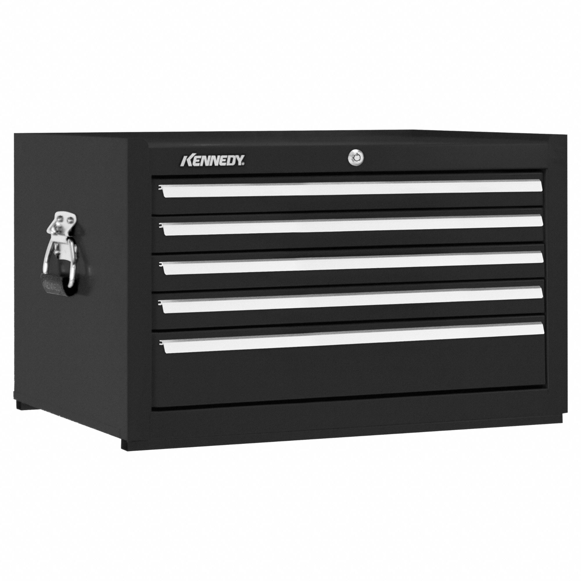 Top Chest: 5 Drawers, Heavy Duty, 27 in Overall Wd, 18 in Overall Dp, 16 1/2 in Overall Ht