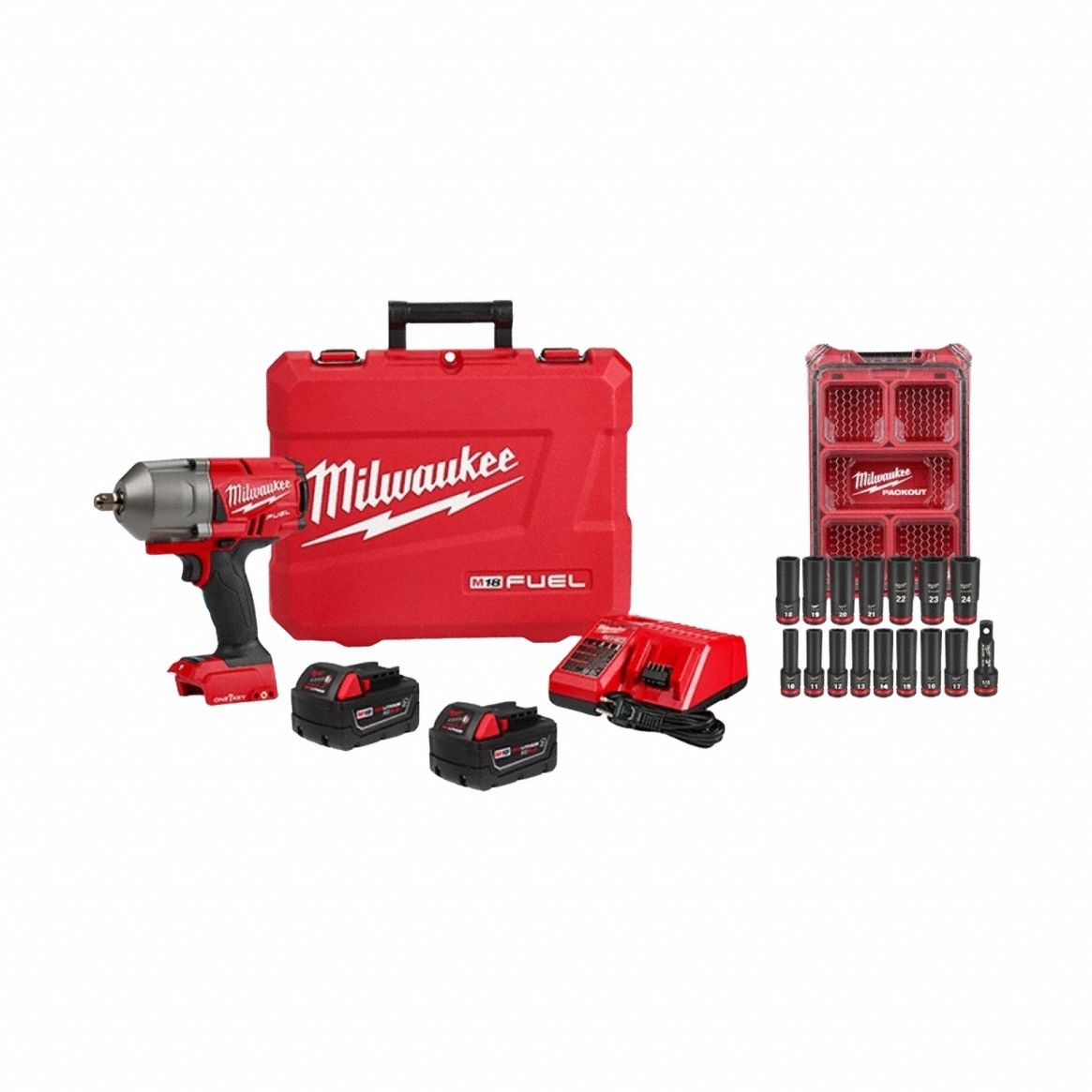M18 FUEL 1/2 HTIW w/OK + MM Socket Set