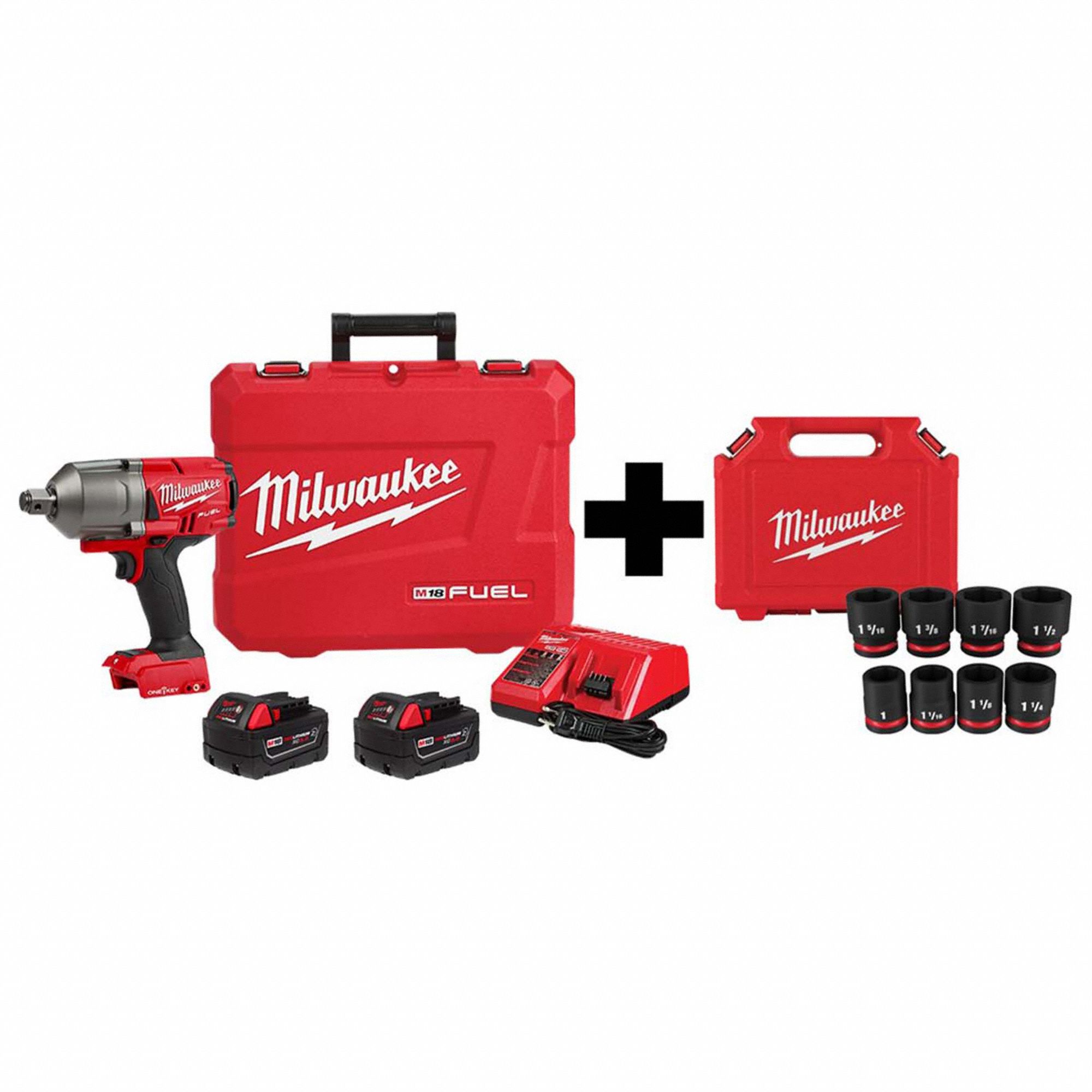 M18 ONE-KEY HTIW 3/4" w 8PC Socket Set