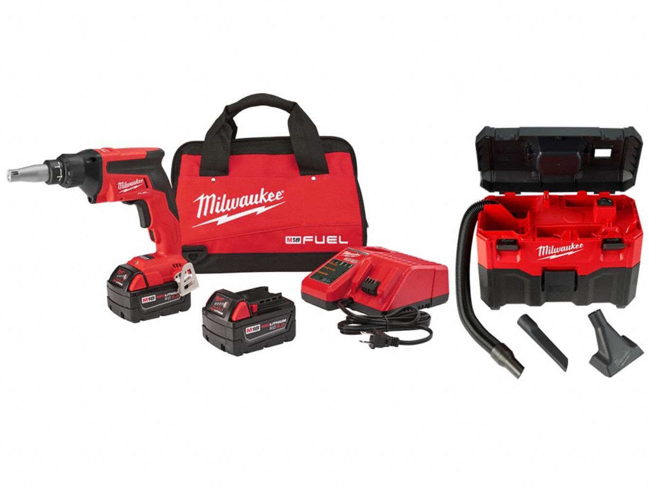 M18 FUEL Screw Gun Kit + M18 2Gal Vacuum