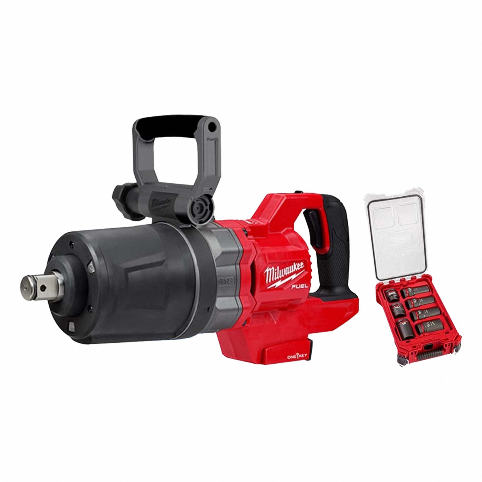 Impact Wrench Kit: 1 in Drive Size, 1, 900 ft-lb Fastening Torque, Brushless, 18 V DC Volt