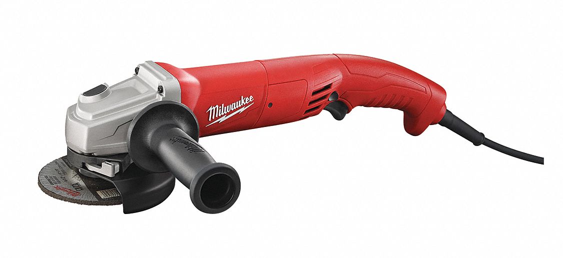 Esmeriladora Angular, 5", 11A, 11,000 rpm, 11,000 rpm, Gatillo, Tipo 27, 15-1/2"