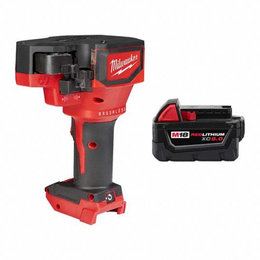 MILWAUKEE M18 1 2 in Mild Steel Threaded Rod Rod Cutter and Battery 391MM4 2872 20 48 11 1850 Grainger