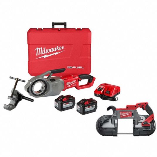 MILWAUKEE Cordless M18 Threader and Band Saw 390EZ5 2874 22HD 2729 20 Grainger