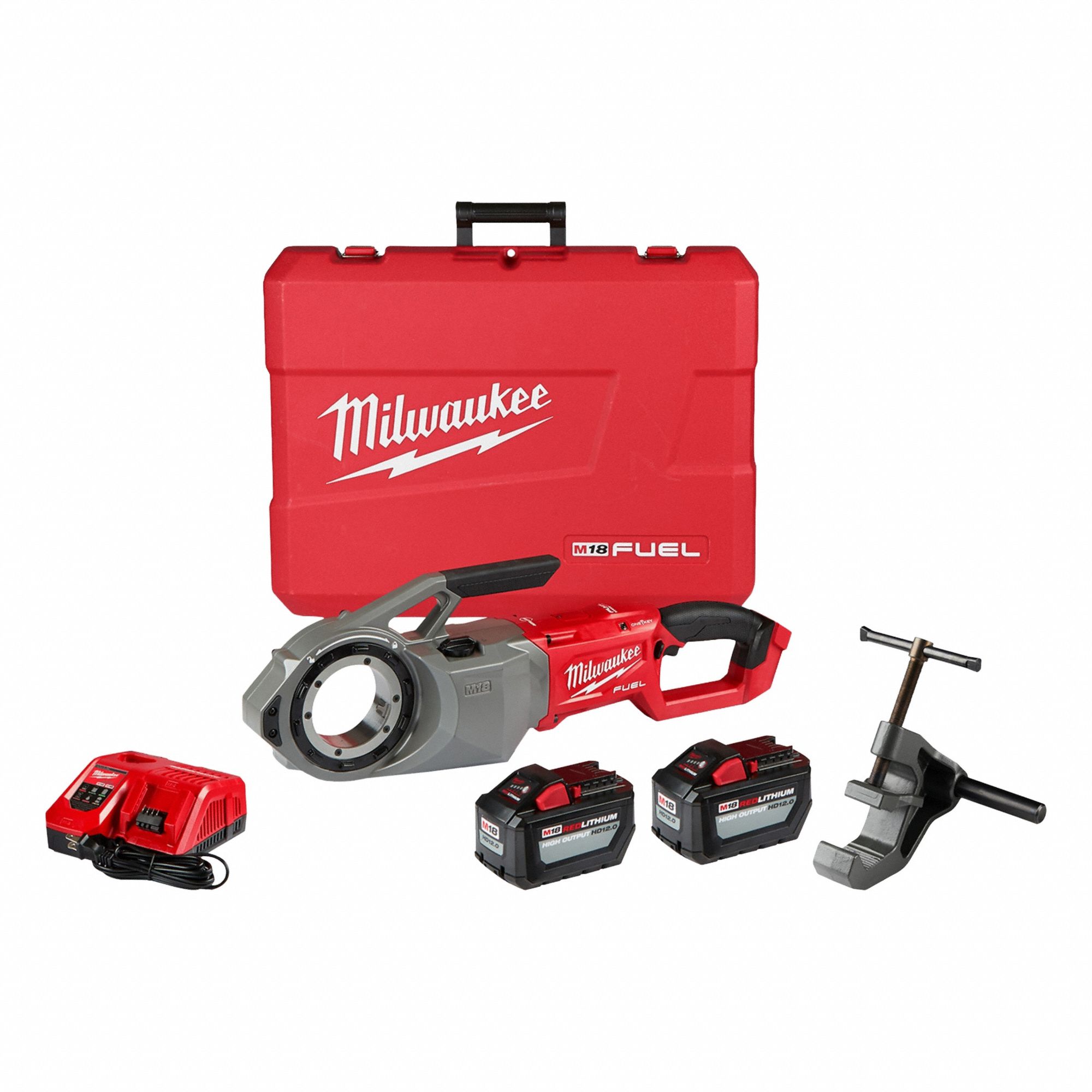M18Y6…4セット80回分 MILWAUKEE 18 V 1/8 in to 2 in Pipe Threading Machine Kit - 54YP98