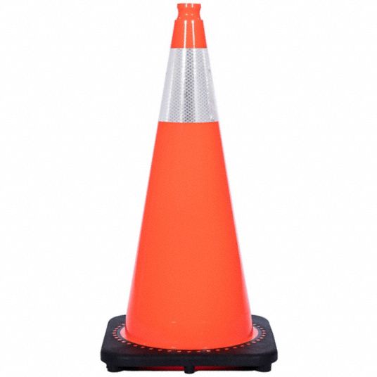 Day or Low Speed Roadway (40 MPH or Less), 28 in Cone Ht, Traffic Cone ...