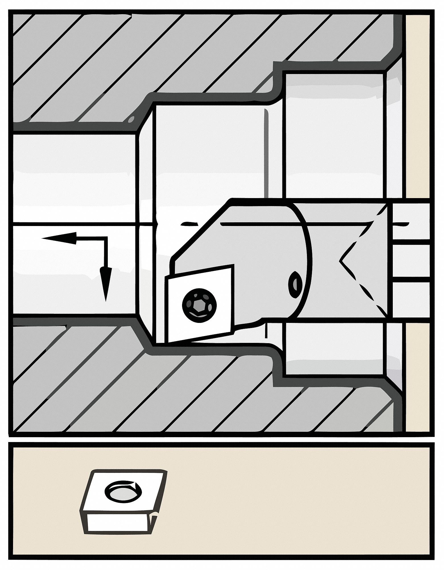 Thread Turning Toolholder, E08KSCFCR06