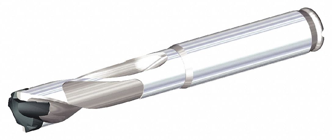 Exchangeable Drill Tip: 1 in Shank Dia., 3 in Shank Lg, 25.99mm Max. Drilling Dp, TDM1 Insert