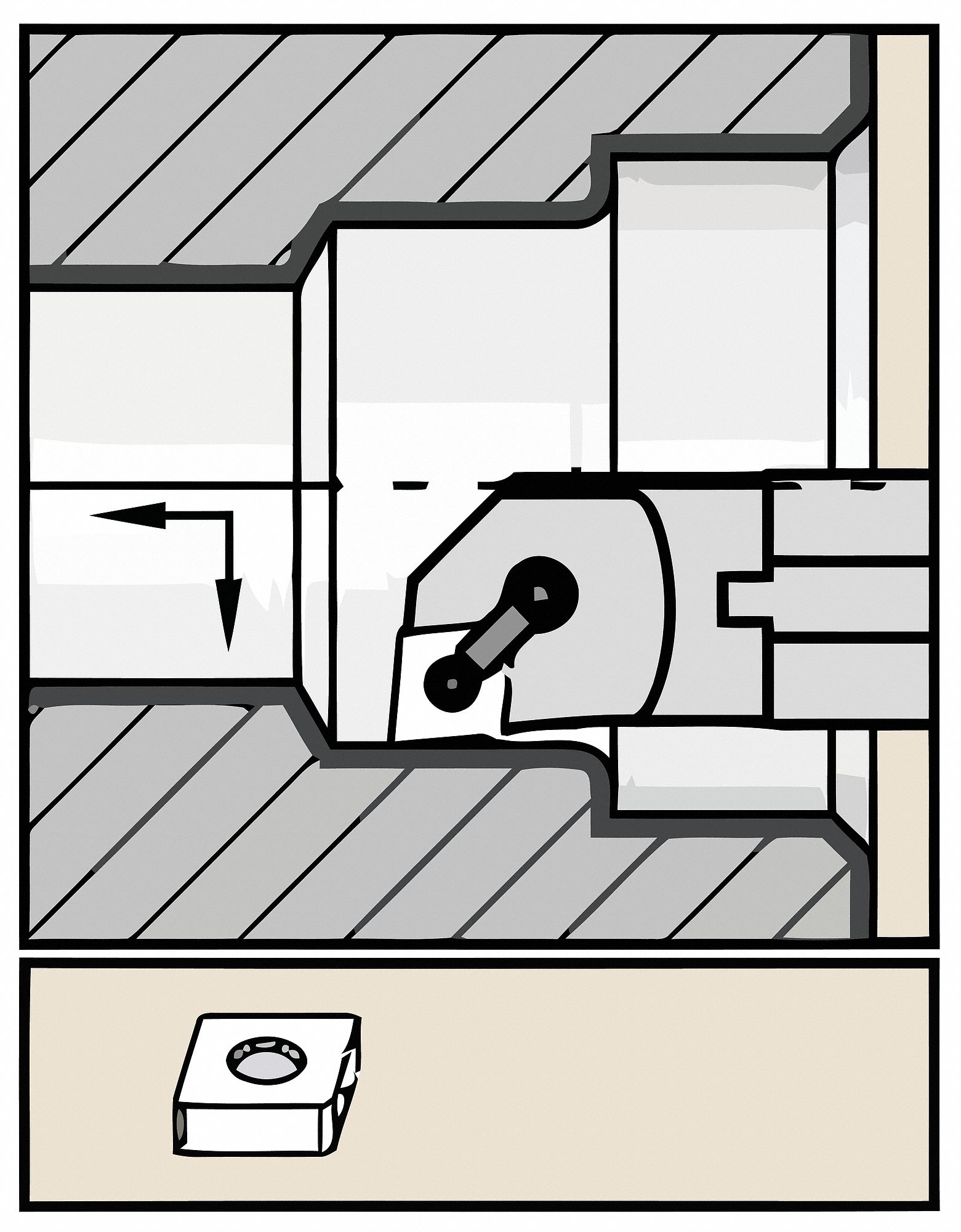 Indexable Boring Bar, 63.00mm, HSS