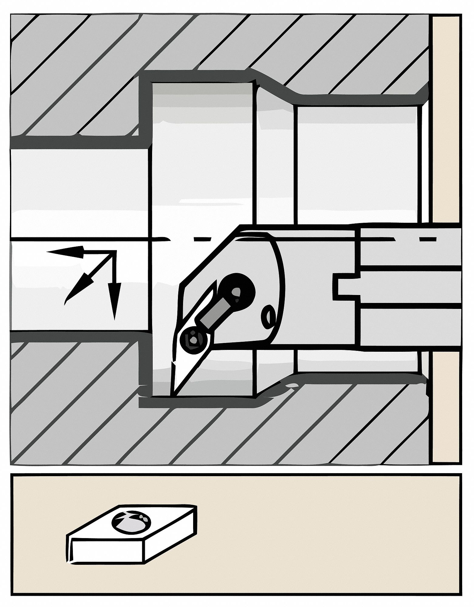 Indexable Boring Bar, 37.00mm, HSS