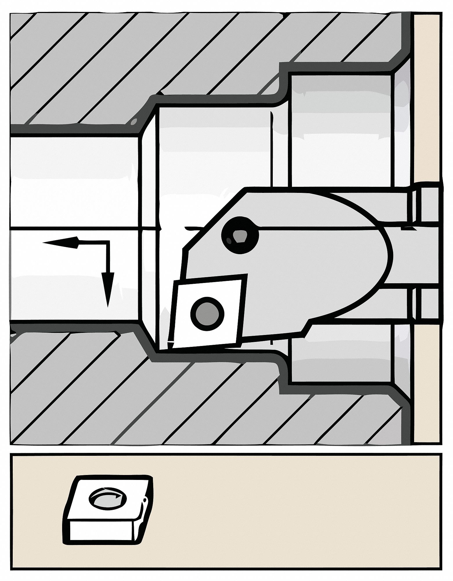 Thread Turning Toolholder, A16RCTFPR11