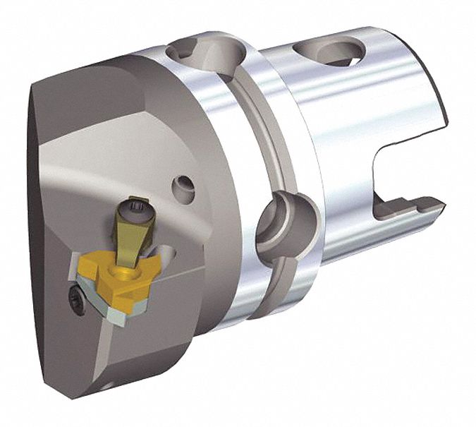 Indexable Thread Cutting Unit Head: 64.95mm Overall Lg, 54.00mm Min. Bore Dia., Left Hand