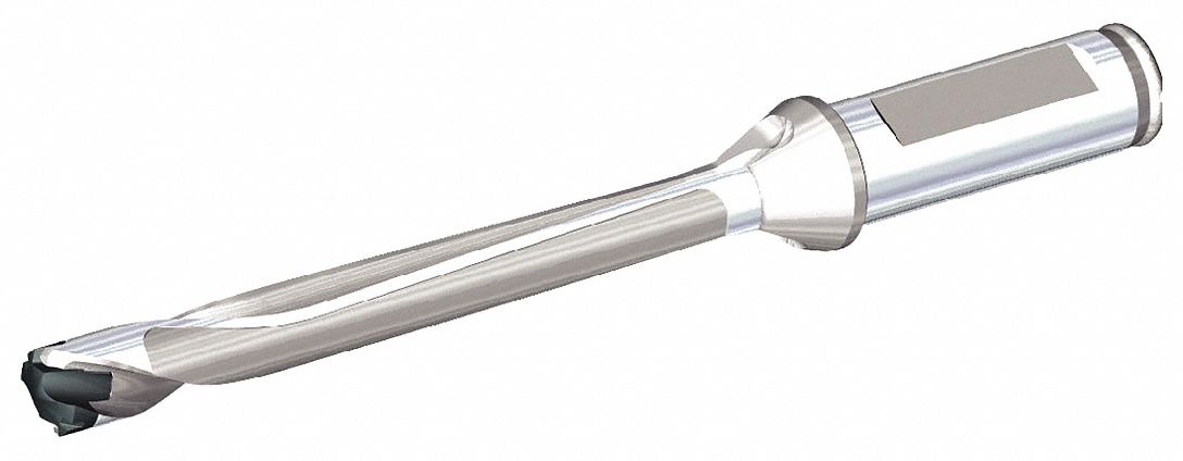 Exchangeable Drill Tip: 1 in Shank Dia., 2.2047 in Shank Lg, 23.99mm Max. Drilling Dp, 8xD