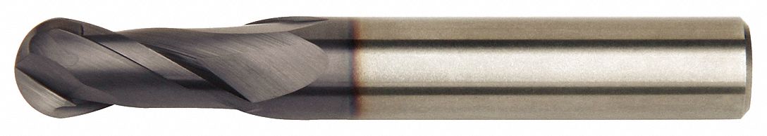 Ball End Mill, Single End, 16.00mm, Carbide