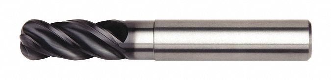 Cor Rad End Mill, 10.00mm, Carb,  rad