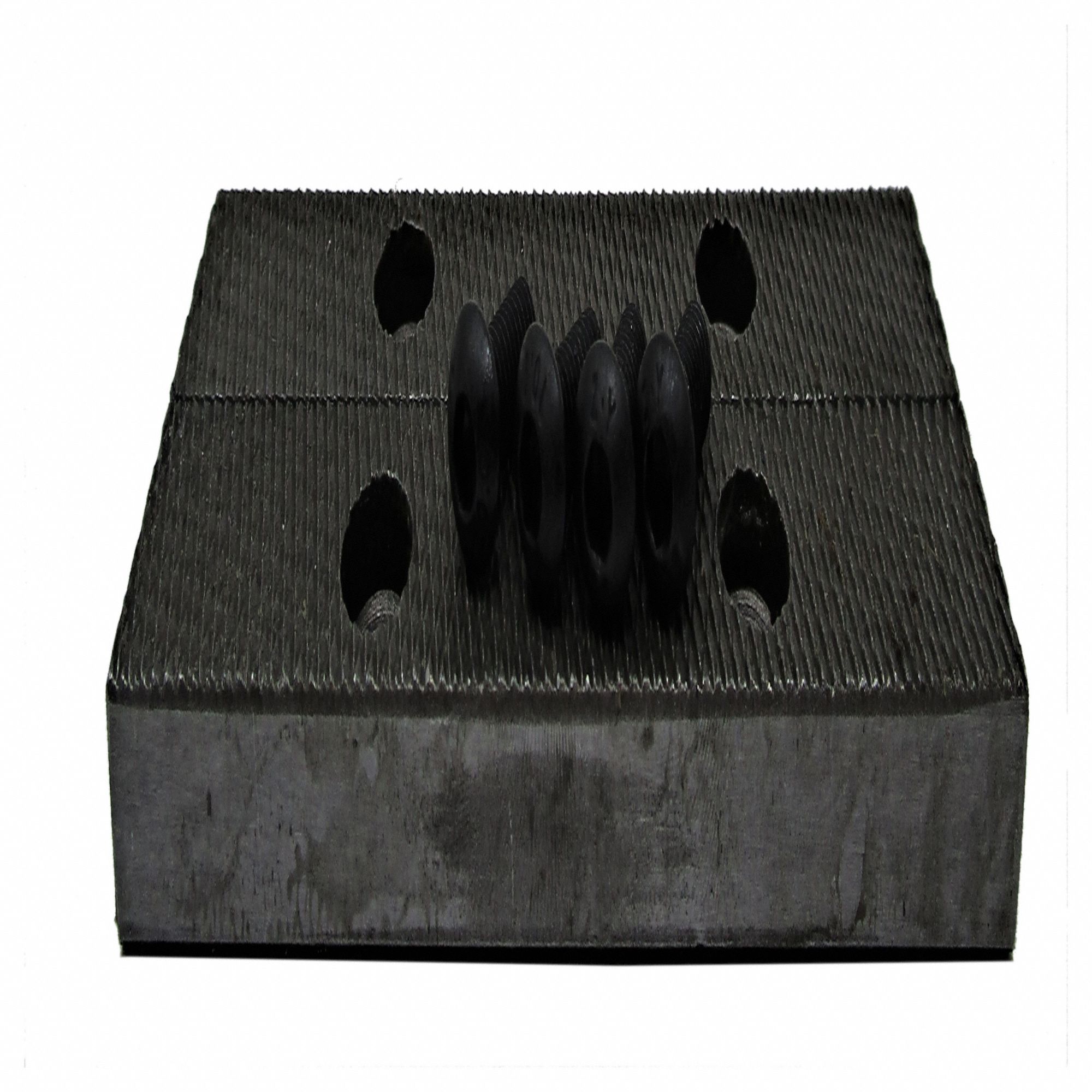 Jaw Inserts: Steel, For 5 1/2 in Vise Jaw Wd, Screws, 855M