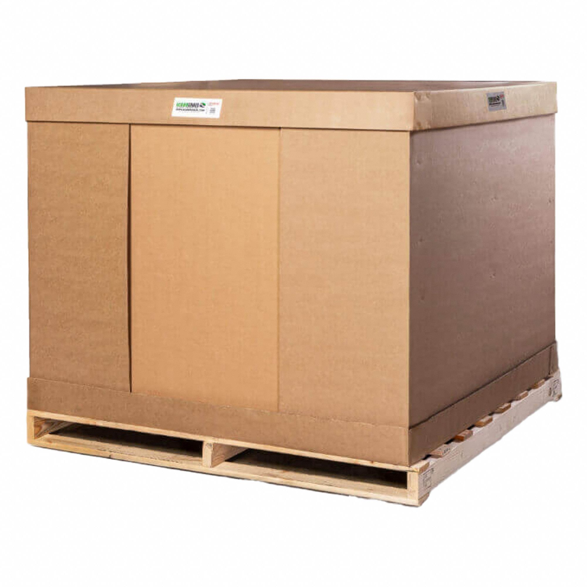 Shipping Crate: 60 in x 48 in x 60 in, 56 1/2 in x 42 1/2 in x 56 1/2 in, 1 in Wall Thick, 4-Way