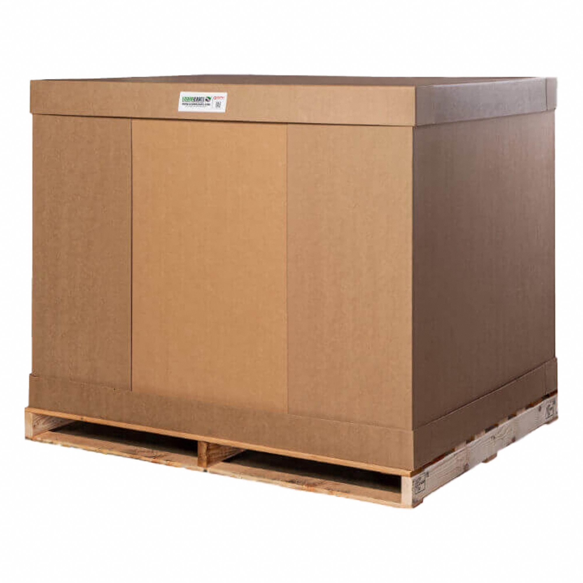 Shipping Crate: 48 in x 40 in x 60 in, 44 1/2 in x 42 1/2 in x 56 1/2 in, 1 in Wall Thick, 4-Way