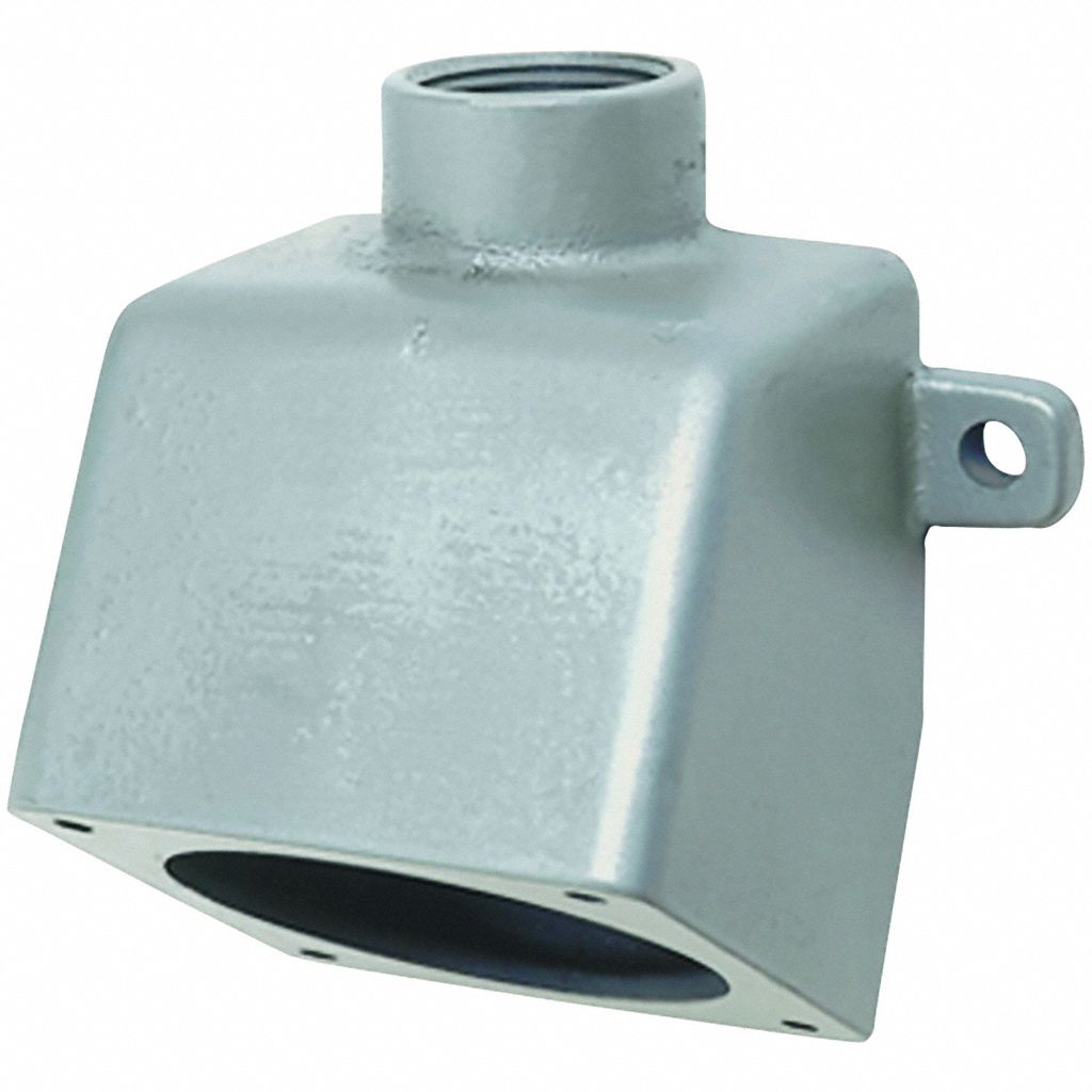 HUBBELL Back Box: 30 A, 1 in, Dead End Hub, 30° (MPN VRE33). Key specifications — Brand: HUBBELL; Material: Aluminum.