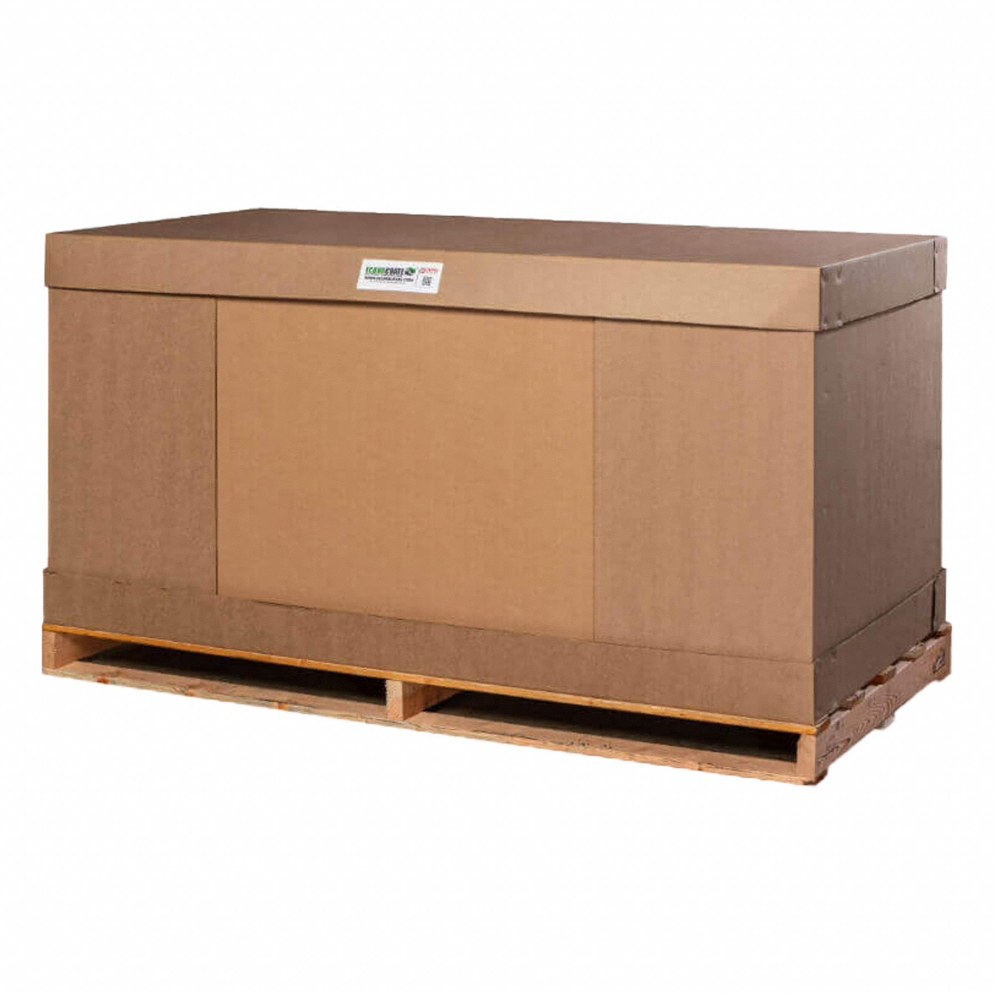 Shipping Crate: 48 in x 48 in x 72 in, 44 1/2 in x 44 1/2 in x 68 1/2 in, 1 in Wall Thick, 4-Way