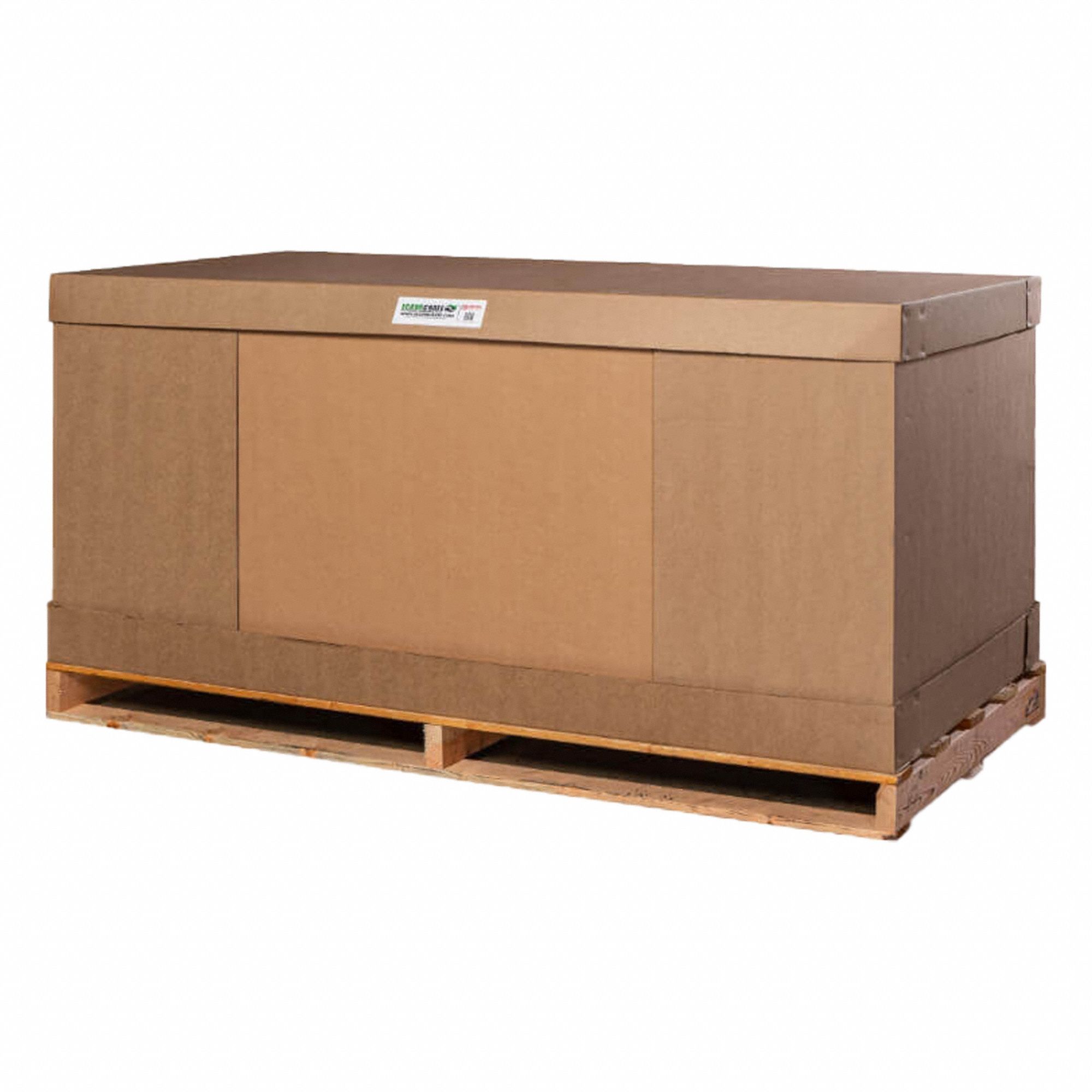 Shipping Crate: 36 in x 36 in x 72 in, 32 1/2 in x 30 1/2 in x 68 1/2 in, 1 in Wall Thick, 4-Way