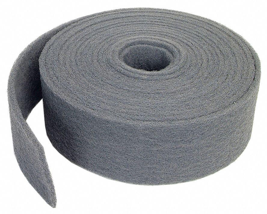 NORTON Very Fine Silicon Carbide Abrasive Roll, 30 ft L X 4 in W, 180 ...