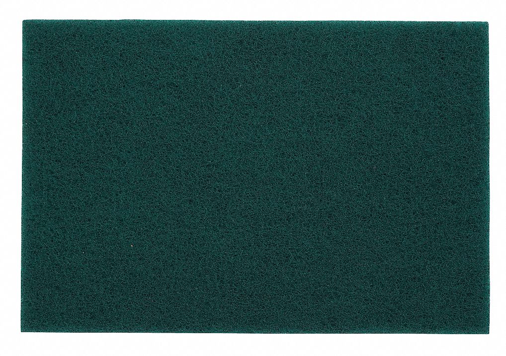 Abrasive Hand Pad 9in.L x 6in.W Green AO