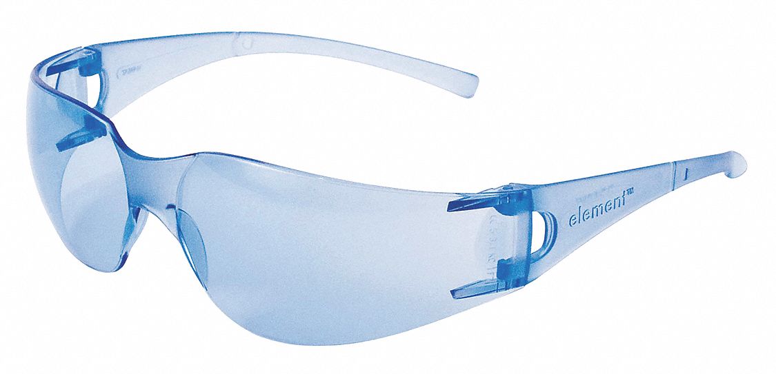 Safety Glasses, Light Blue, Uncoated