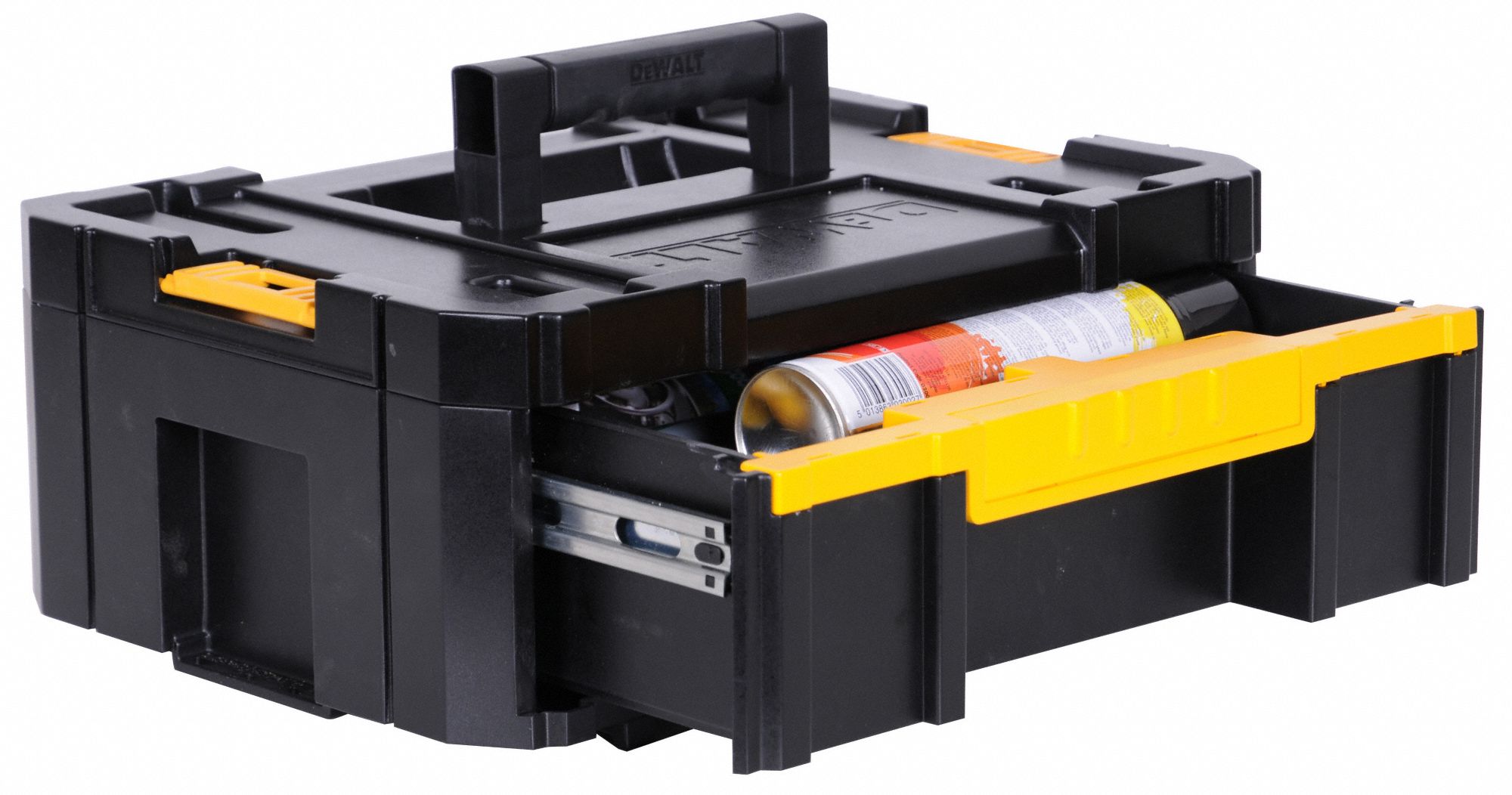 DEWALT Plastic Portable Stackable Tool Box, 5 in Overall Height, 13 in