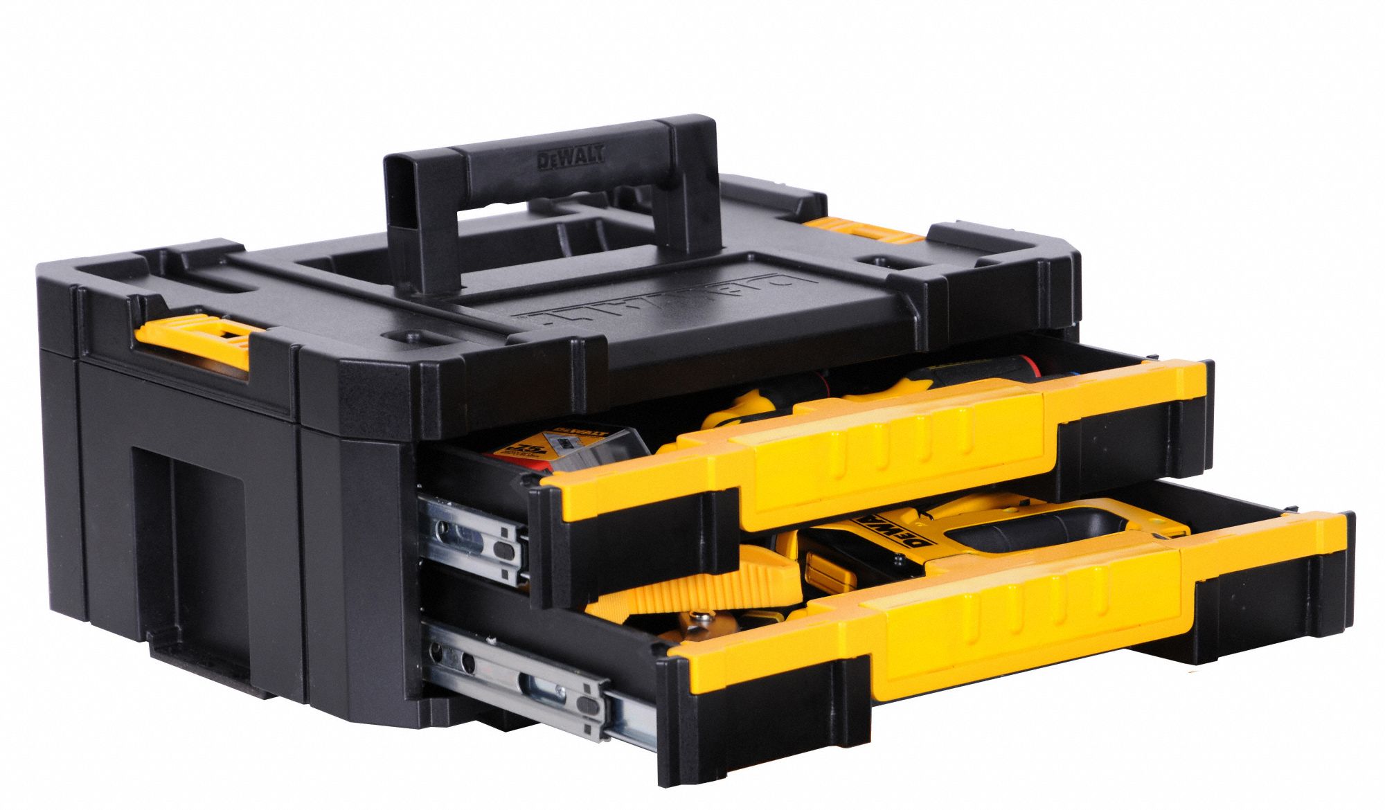 DEWALT Plastic Stackale Tool Box, 5 in Overall Height, 13 in Overall