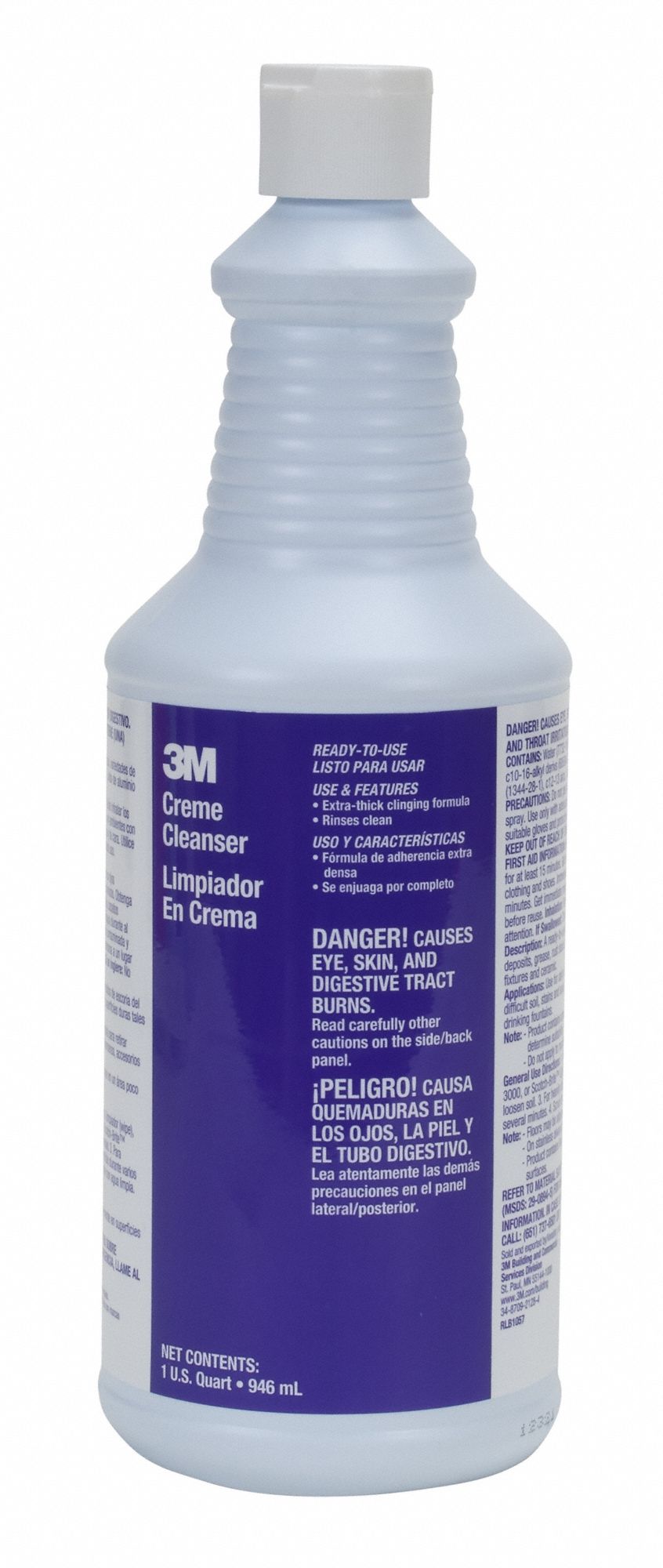 3M, Bottle, 1 qt Container Size, Bathroom Cleaner 28AD4159818 Grainger