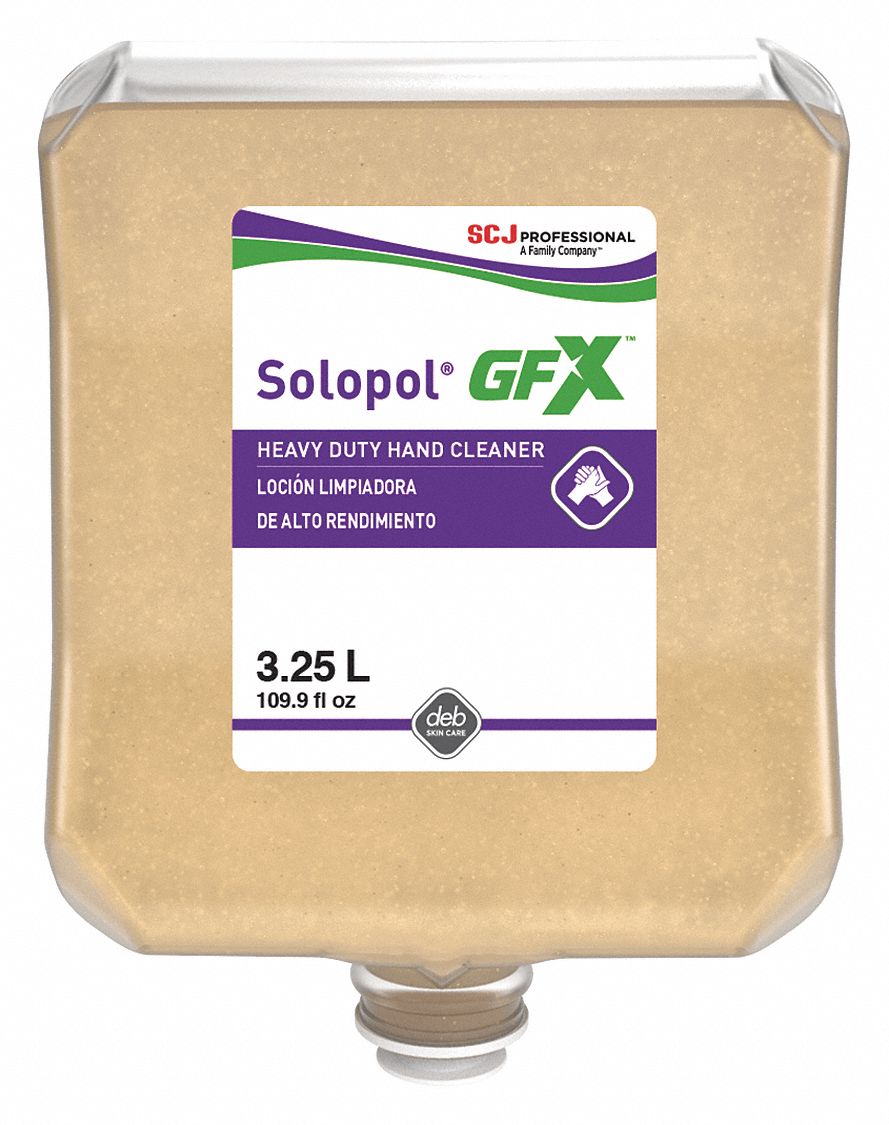 HAND CLEANER, SOLOPOL SERIES, FOAM, 3.25 L, INCLUDES GRIT, 2 PK