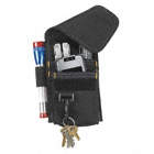 TOOL POUCH, MULTI PURPOSE, F/ SMALL TOOLS, 3 WAY ATTACHMENT, BLACK, POLYESTER