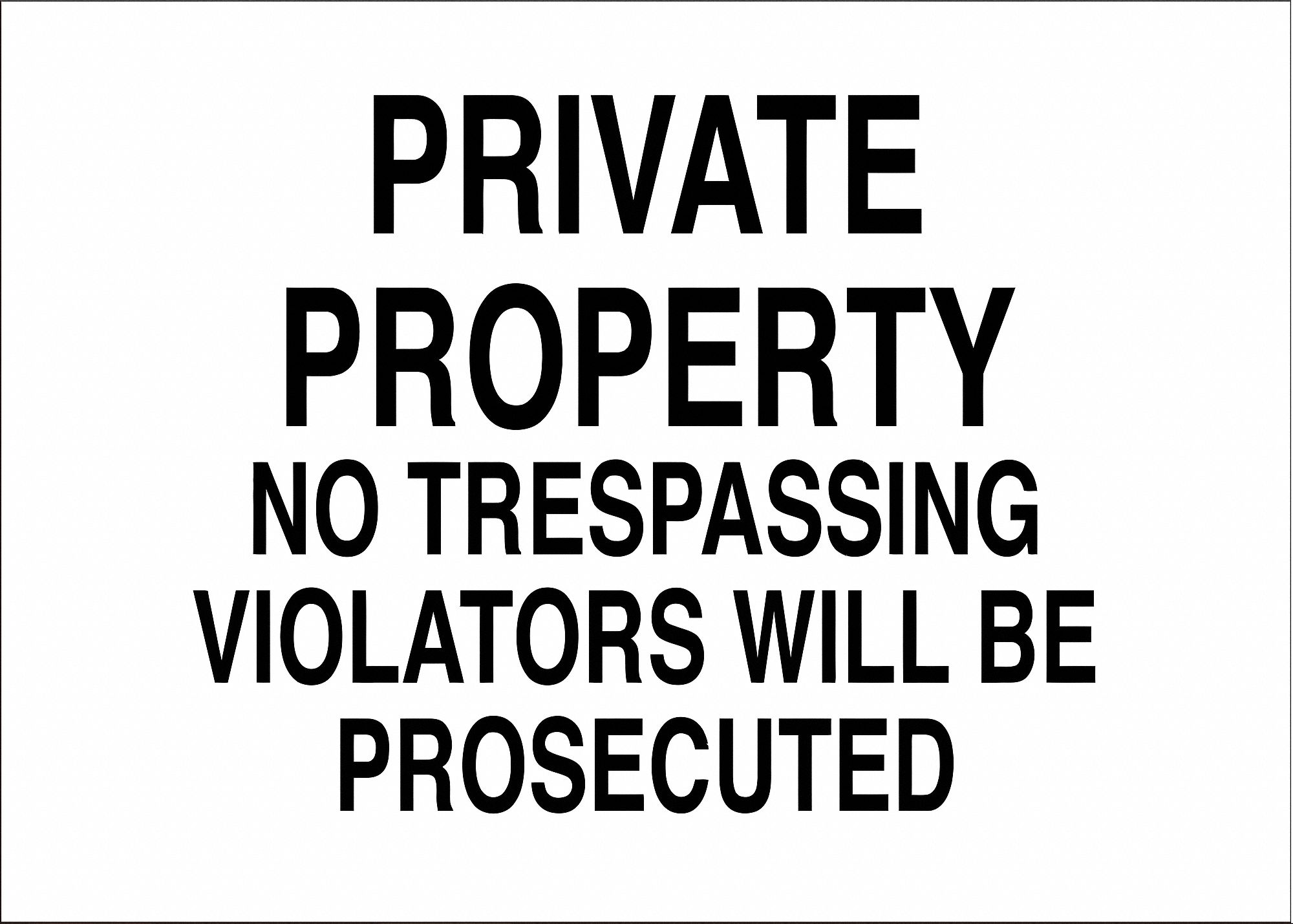 SECURITY SIGN, ALUMINUM, 14 IN WIDTH, 10 IN HEIGHT, ENGLISH