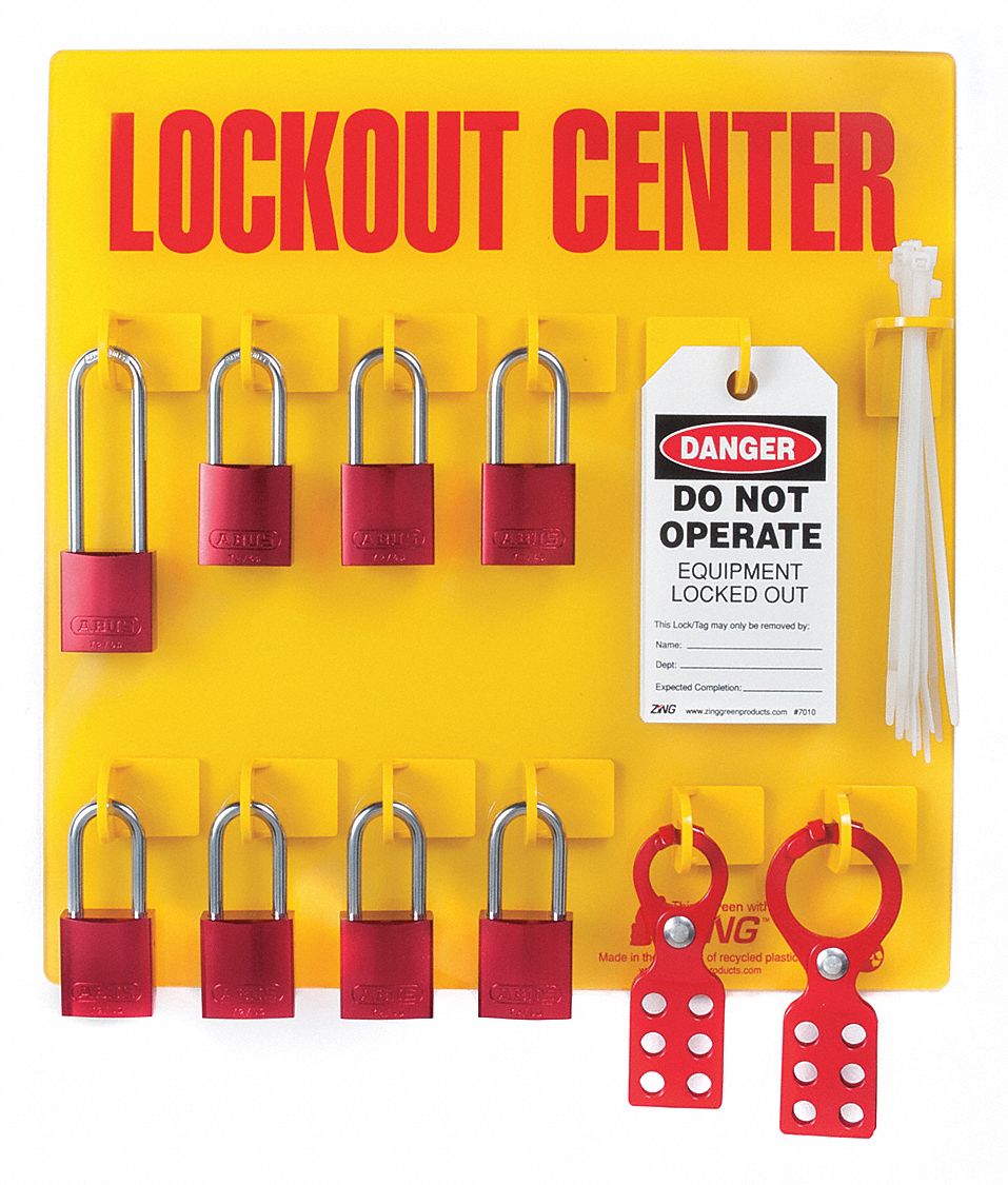 Lockout Station: 30 Components Included, Gen, Lockout Station, Keyed Different Padlocks, Text