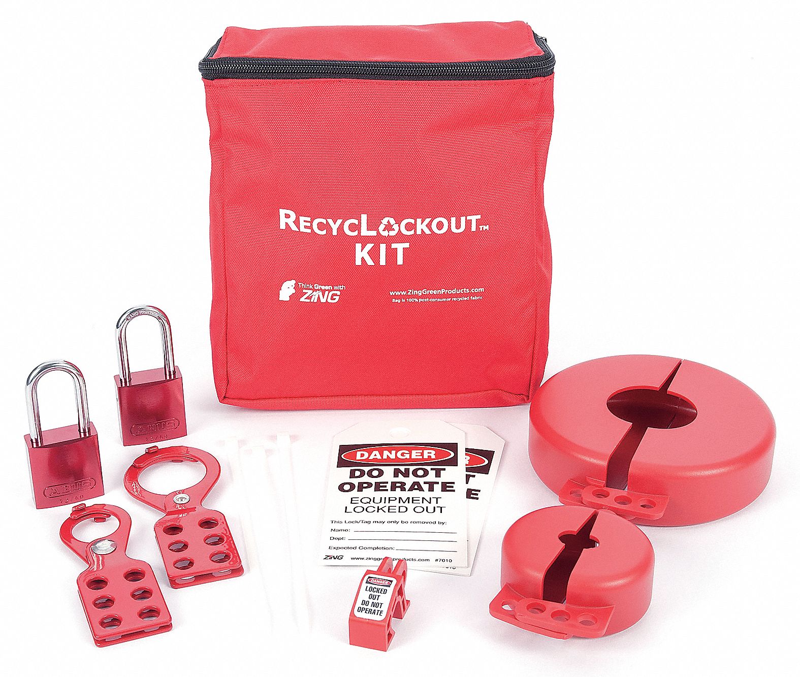 Lockout Kit: Electrical/Valve, Keyed Different Padlocks
